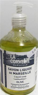 Savon Marseille la corvette 500ml pompe
