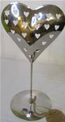 Photophore inox coeur