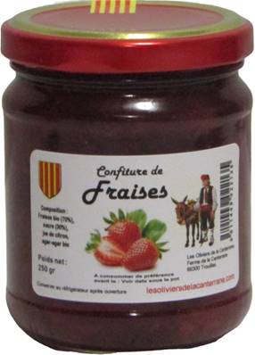 Fraise confiture maison 250gr