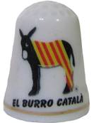 Dé porcelaine burro catala