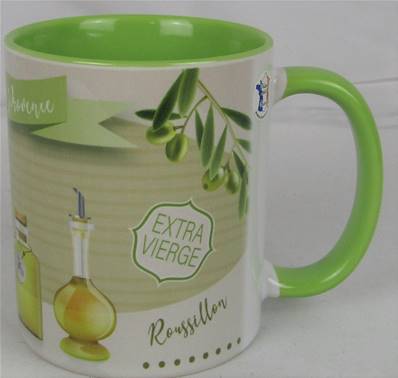 Mug vert huile d'olive ROUSSILLON