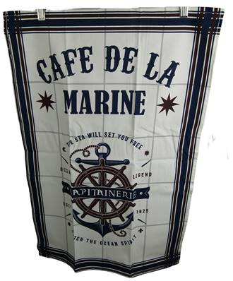 Torchon café de la marine imprimé 50x70