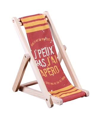 Support de bouteille chaise longue J'peux pas j'ai apéro