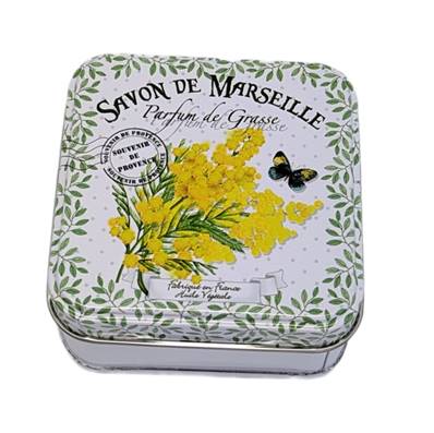 Savon 100gr boite métal mimosa