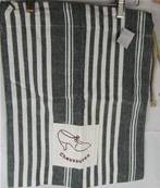 Sac à chaussures rayé gris