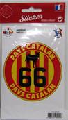 Sticker rond pays catalan 66