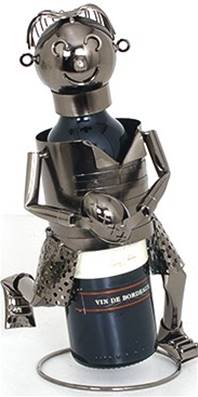 Rugbyman support de bouteille métal PM