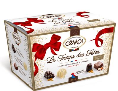 Ballotin 213gr chocolats Cemoi Le temps des fêtes