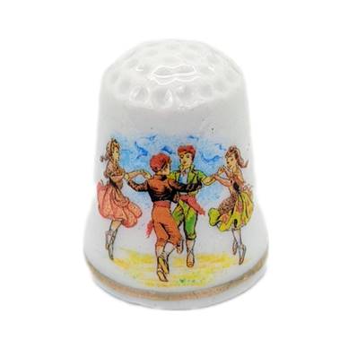 Dé porcelaine danseurs catalans