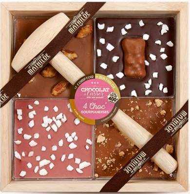 Chocolat à casser 4 Choc' assortiment gourmandises