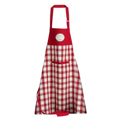 TABLIER DE CUISINE SAVEURS D'AUTREFOIS ROUGE 72 X 85