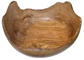 Saladier rustique D33 bois d'olivier