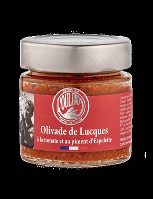 Olivade de Lucques à la Tomate et piment d'Espelette 100g