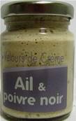 Velours de crème ail et poivre noir