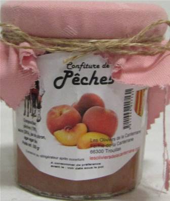 Confiture de pêche 350gr