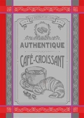 Torchon Croissant gris 50x70cm