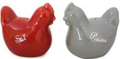 Set sel poivre poules 6x5 h5,2cm