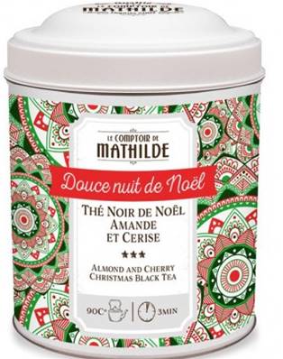 The Noir De Noël Saveurs Amande Cerise 100G Boite Metal