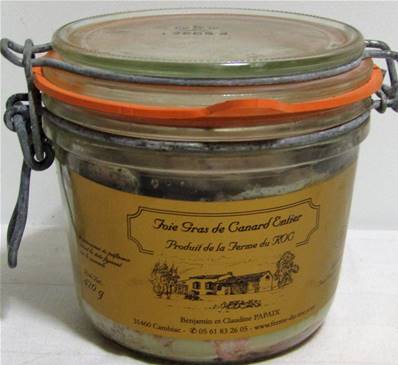 Foie gras de canard entier 420gr