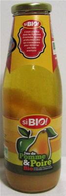Jus pomme poire BIO 75cl