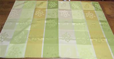 Petite nappe jaune/vert 110x80