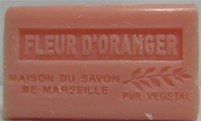 Savon nu 125gr FLEUR D'ORANGER huile d'olive bio