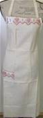 Tablier monogramme rouge