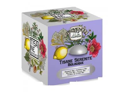 Tisane sérénité BIO 24 sachets boite métal Provence d'antan