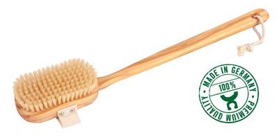 Brosse de bain en bois d'olivier