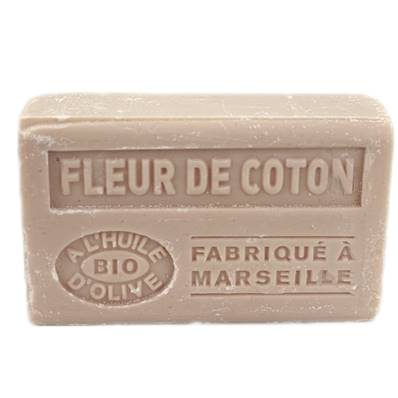 Savon nu 125gr FLEUR DE COTON huile d'olive bio