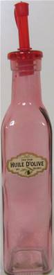 Bouteille huilier verre rouge 275ml