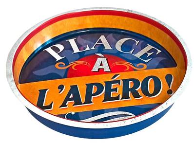 PLATEAU METAL "PLACE A L APERO"