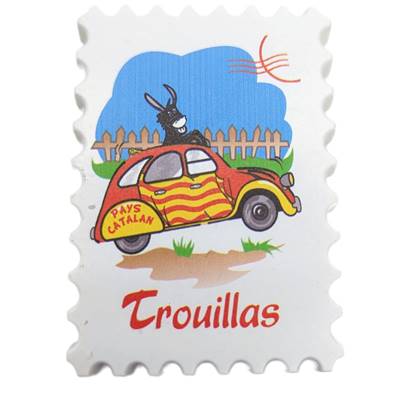 Magnet Pays catalan 2CV Trouillas