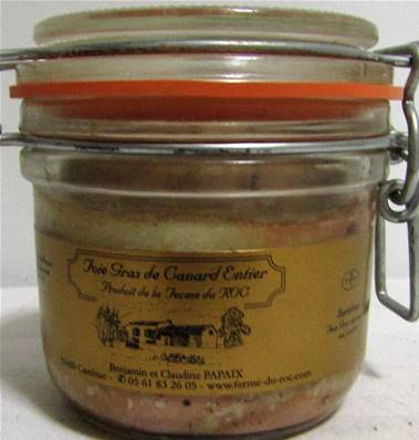 Foie gras de canard entier 190gr