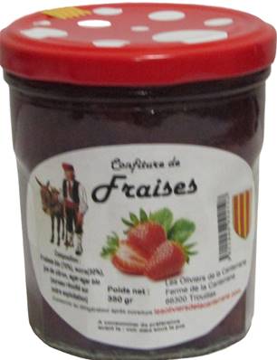 Confiture de fraise 350gr