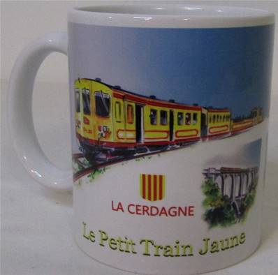 Mug Cerdagne le petit train jaune