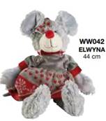 Peluche robe tricot Elwyna 44cm