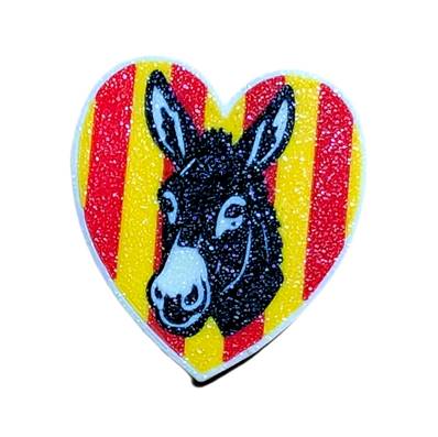 Magnet ane coeur blanc