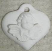 Plâtre coeur ange poudre de riz