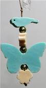 Mini guirlande papillon bleu