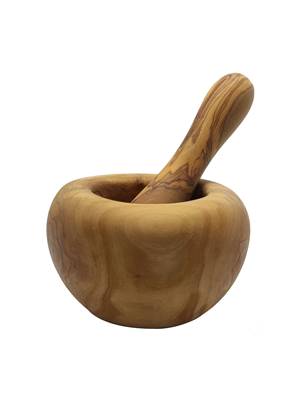 Mortier bombé D14 bois d'olivier