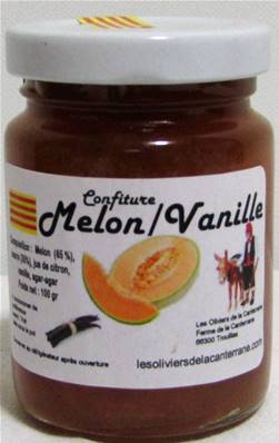 Melon/vanille 100gr Confiture maison
