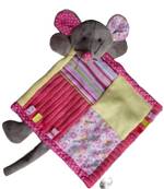 Doudou coloré souris 22x22cm