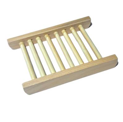 Porte savon bois clair echelle