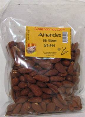 Amandes grillées salées 200gr