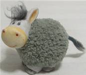Âne céramique et peluche