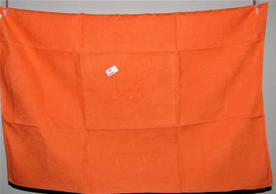 Linge ancien métis orange JL serviette de table ou torchon