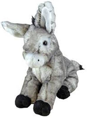 Peluche âne Grocalin PM 18cm