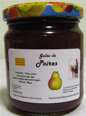 Gelée de poire 250gr