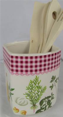 Pot à couverts vichy/aromates
